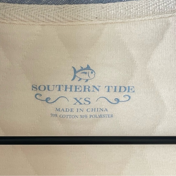 Southern Tide Womens Preppy Quilted Pullover Sweater XS Ivory Classic Coastal - Picture 3 of 16